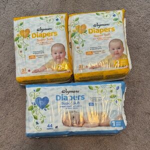 Super Soft Diapers - Yellow and Blue